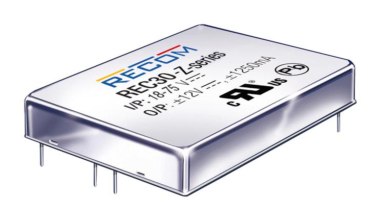 REC30-4812SZ DC-DC CONVERTER, 12V, 2.5A RECOM POWER