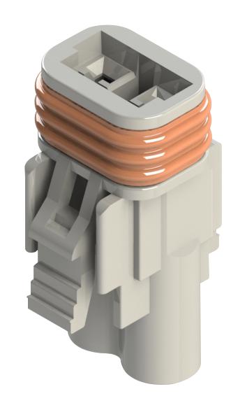 572-002-000-200 RCPT HOUSING, 2POS, PBT, WHITE EDAC