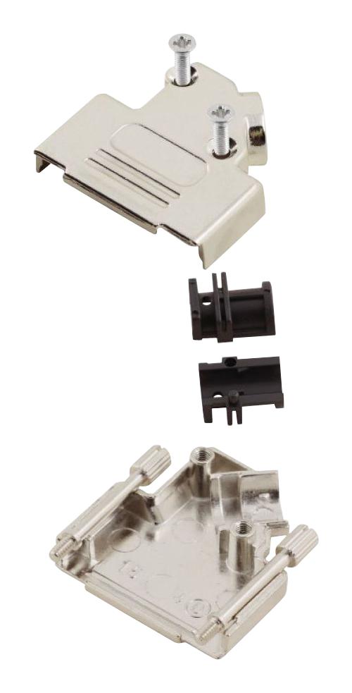 D45ZK50-K D-SUB HOOD, 45DEG, DD, ZINC ALLOY MH CONNECTORS