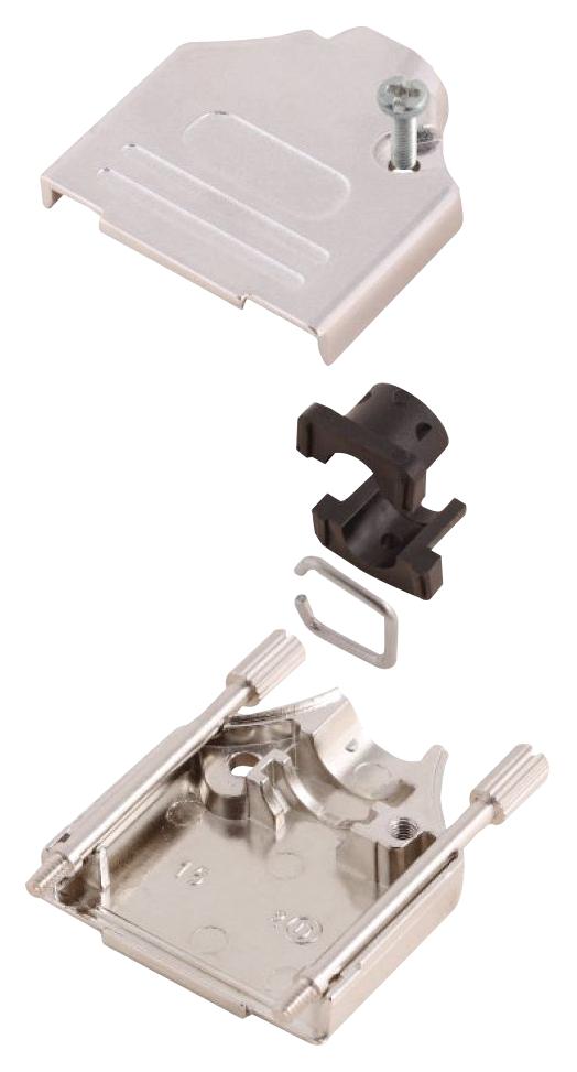 MHDTZK50-K D-SUB HOOD, TOP ENTRY, DD, ZINC ALLOY MH CONNECTORS