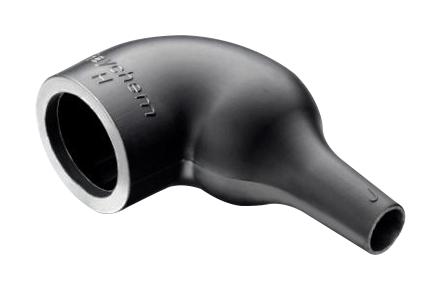 222K142-25L-0 HEAT SHRINK BOOT, R/A LIPPED, 31MM, BLK RAYCHEM - TE CONNECTIVITY