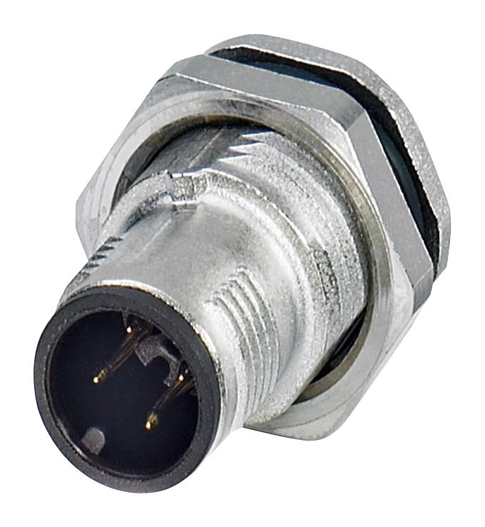 1553459 SENSOR CONNECTOR, M12, PLUG, 4POS PHOENIX CONTACT