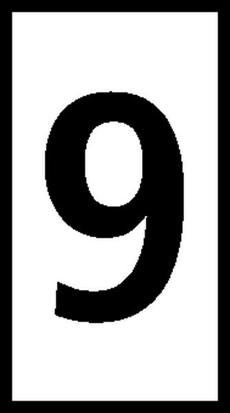 561-03699 SNAP-ON MARKER, 5.3MM, WHT/BLK 9, PK100 HELLERMANNTYTON