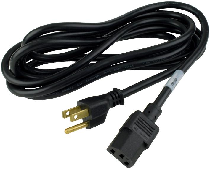 17501 POWER CORD, NEMA 5-15P/IEC 60320 C13, 3M VOLEX