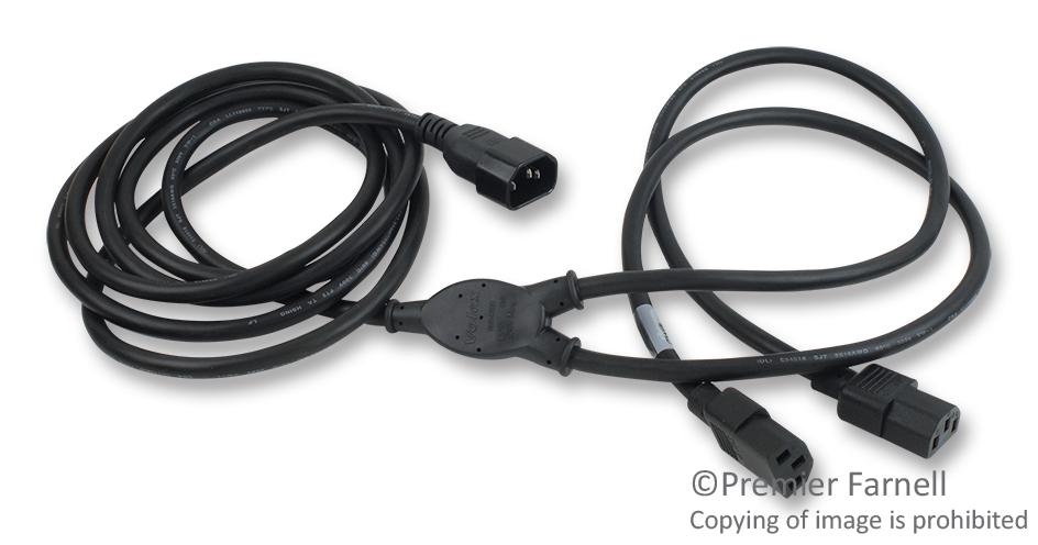 17271A POWER CORD, IEC 60320 C14/2X C13, 3M VOLEX