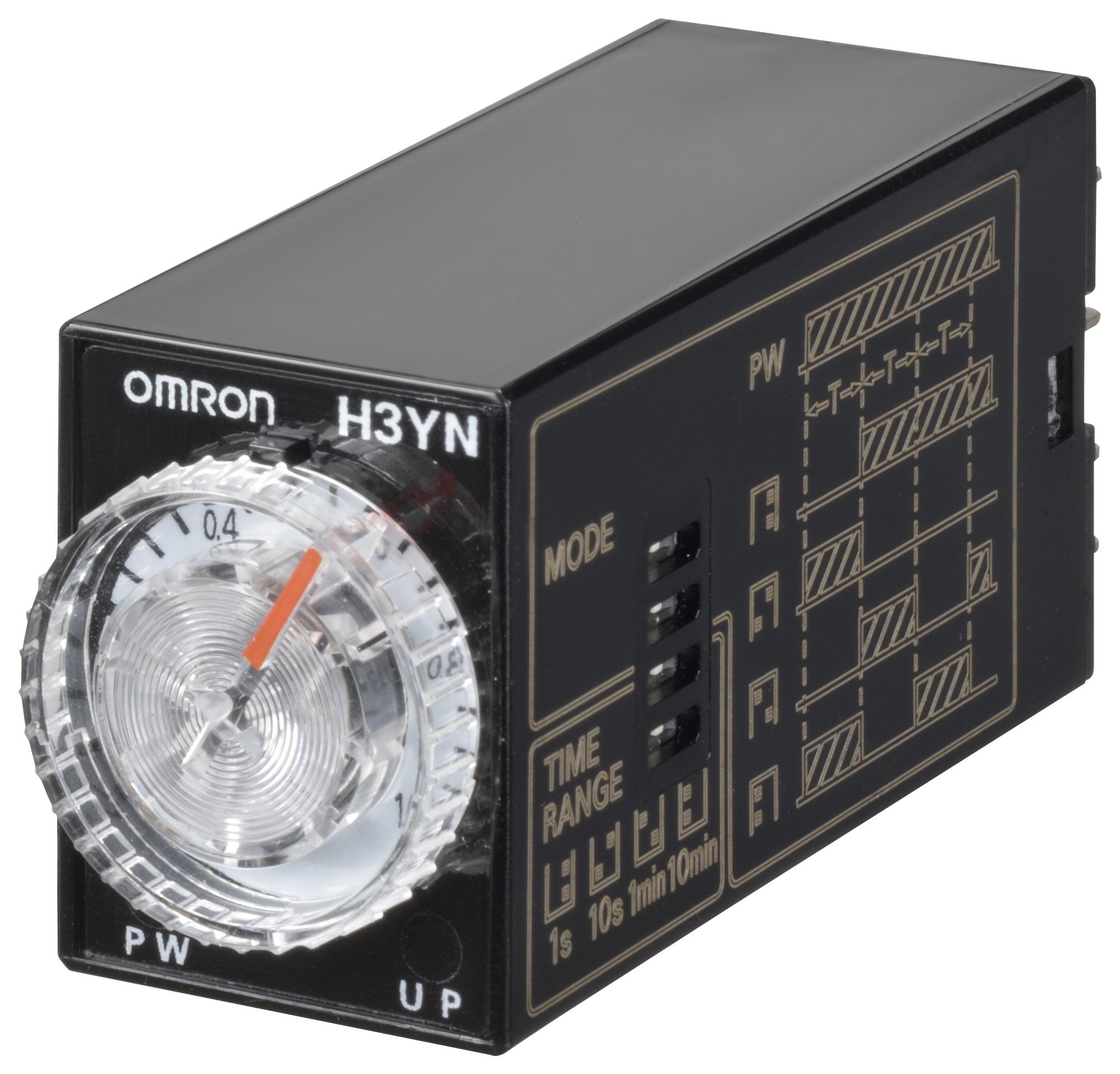 H3YN-21-B  DC12 MULTIFUNCTION TIMER, 0.1MIN-10H, DPDT OMRON