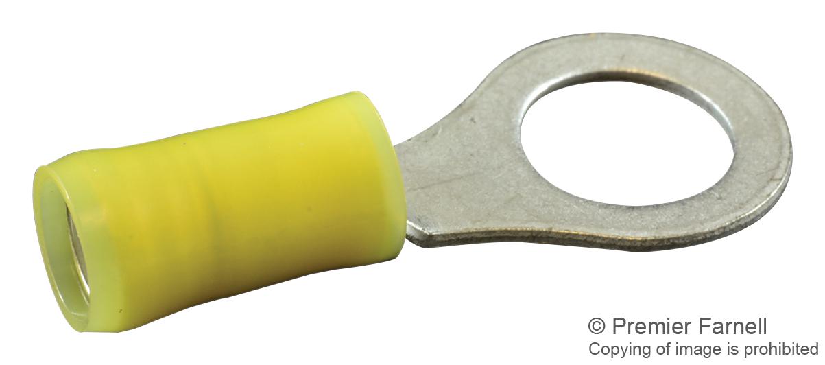 320577. TERMINAL, RING TONGUE, 3/8", 10AWG AMP - TE CONNECTIVITY