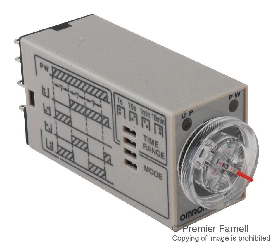 H3YN-4  DC24 MULTIFUNCTION TIMER, 0.1S-10MIN, 4PDT OMRON