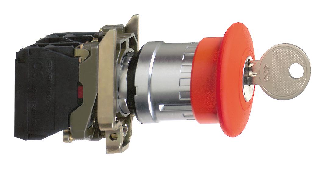 XB4BS9445 EMERGENCY STOP SWITCH, SPST-NO/NC, 120V SCHNEIDER ELECTRIC