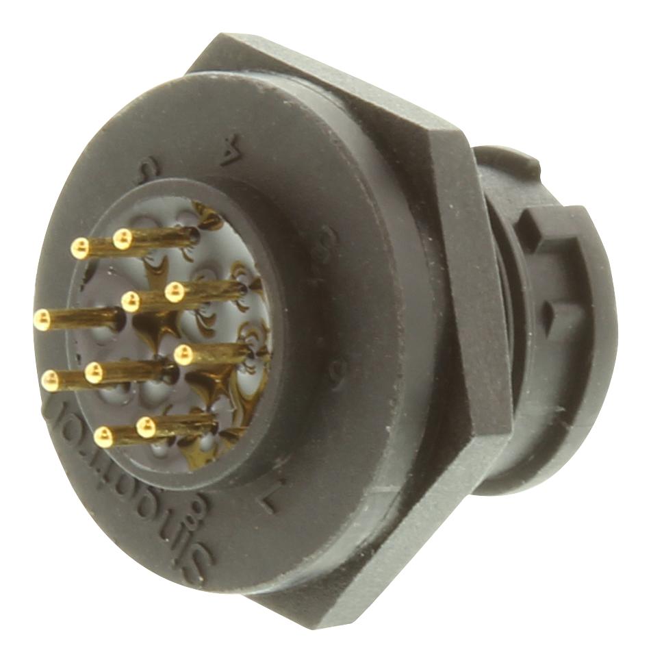 2CT3000-W10200 CIRCULAR CONN, RCPT, 10POS, PANEL MULTICOMP PRO