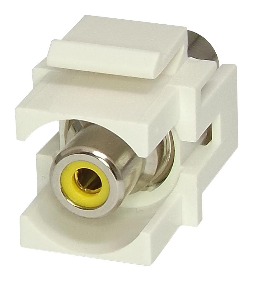 KRCAYWWH RCA KEYSTONE COUPLER, RECEPTACLE, WHT TUK