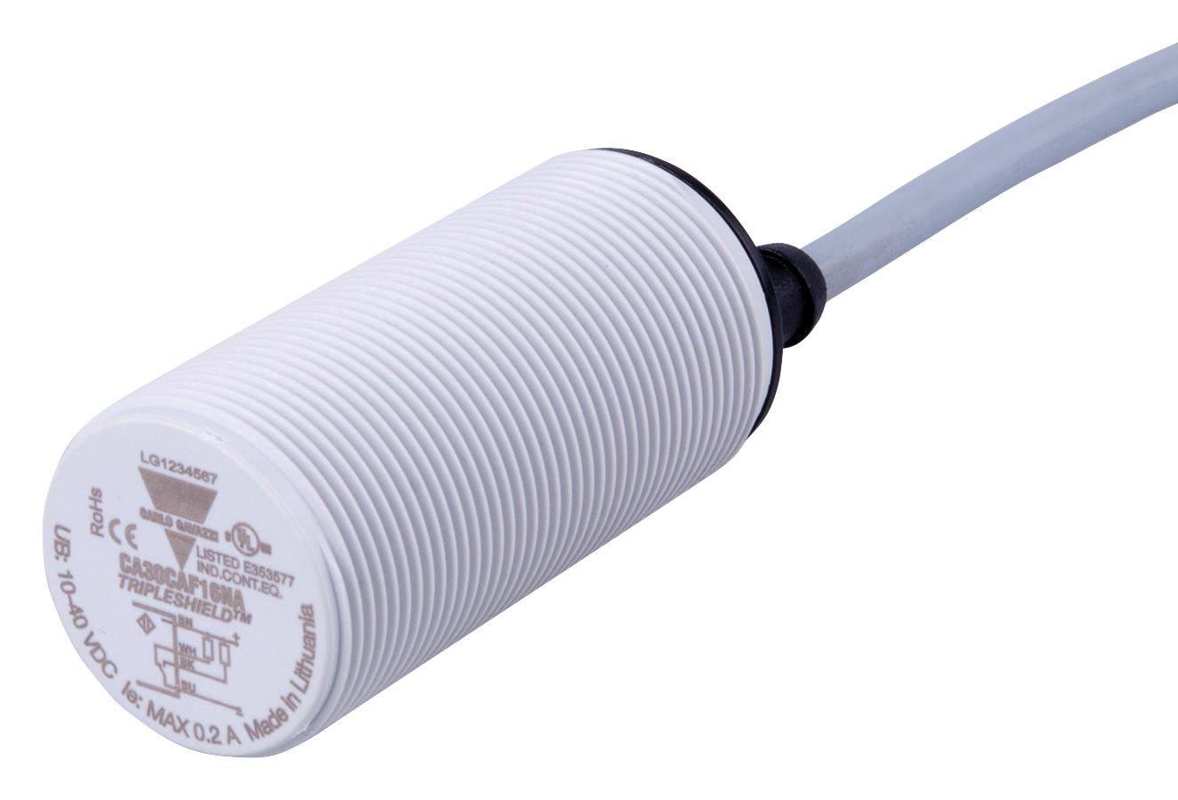 CA30CAF16NA CAPACITIVE SENSOR, 0-16MM, 10-40VDC CARLO GAVAZZI