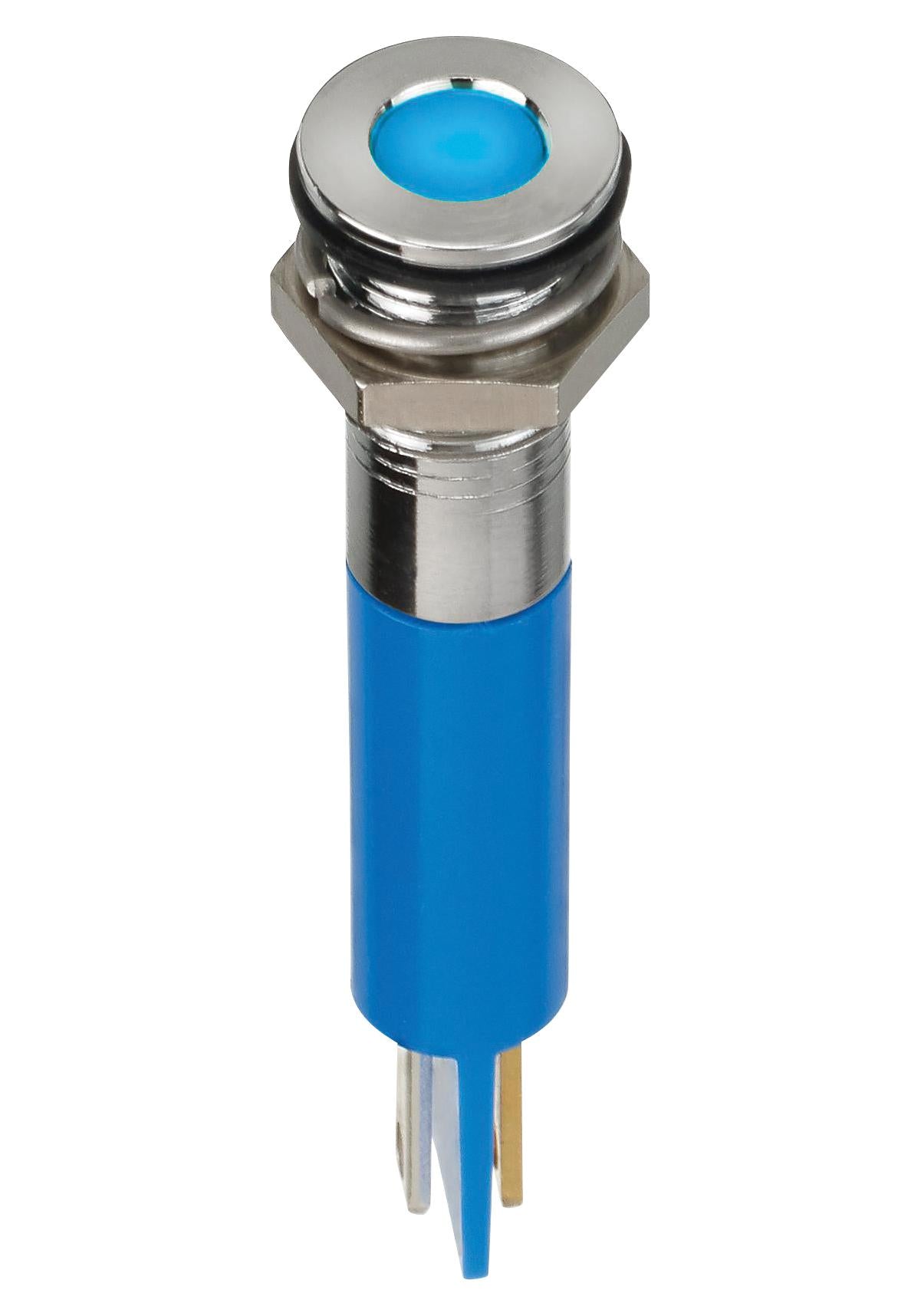 Q22F1ABXXB12AE LED INDICATOR, PANEL, 22MM, BLUE, 12V APEM