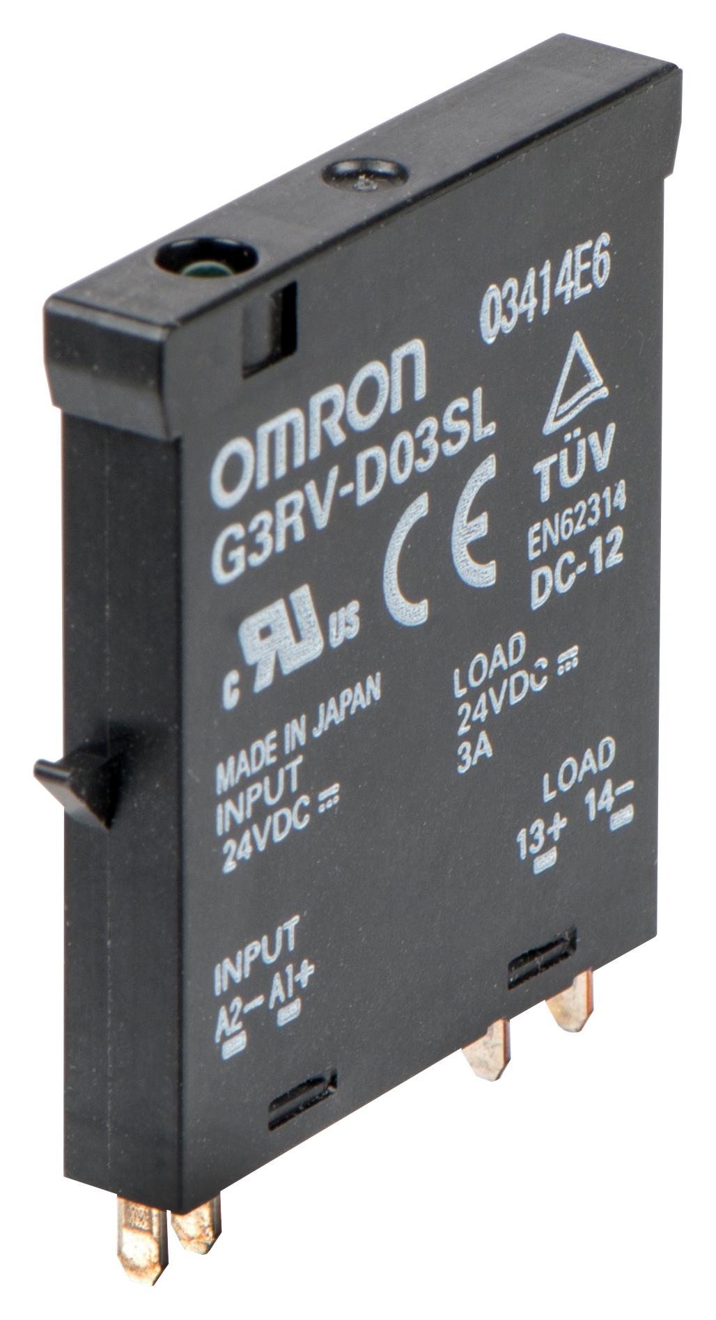 G3RV-D03SL  DC24 SLIM I/O SSR, 5-24VDC, 3A, SOCKET OMRON