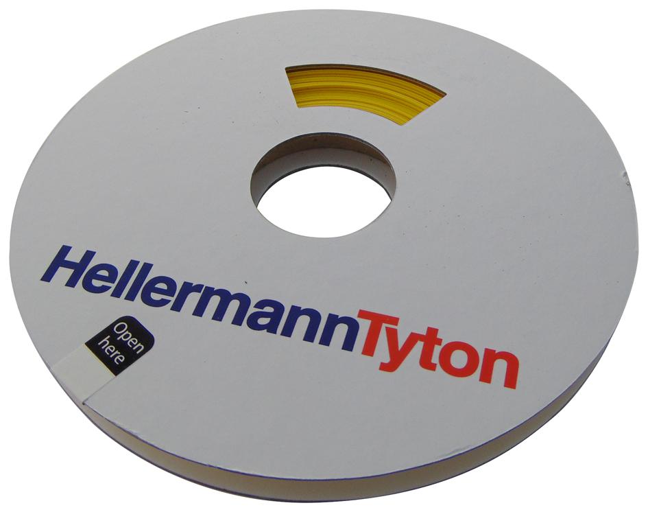 553-42450 HEAT-SHRINK TUBING, 3:1, 24MM, YELLOW HELLERMANNTYTON