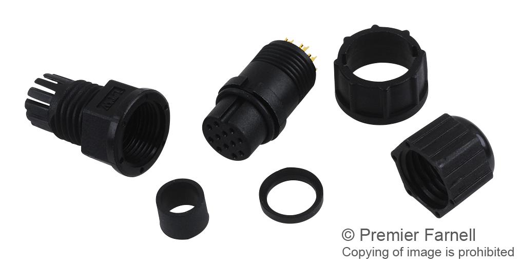 BU-12BFFA-LL7001 CIRCULAR CONN, RCPT, 12POS, CABLE AMPHENOL LTW