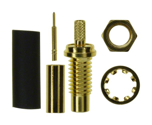 152105 RF COAX, SMC BULKHD JACK, 50 OHM, CABLE AMPHENOL RF