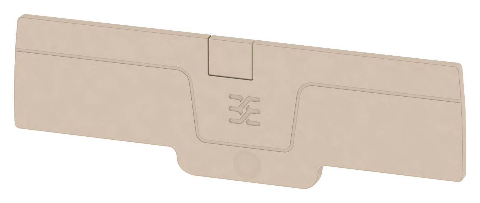 1989980000 END PLATE, TEST DISCONN TB, BEIGE WEIDMULLER