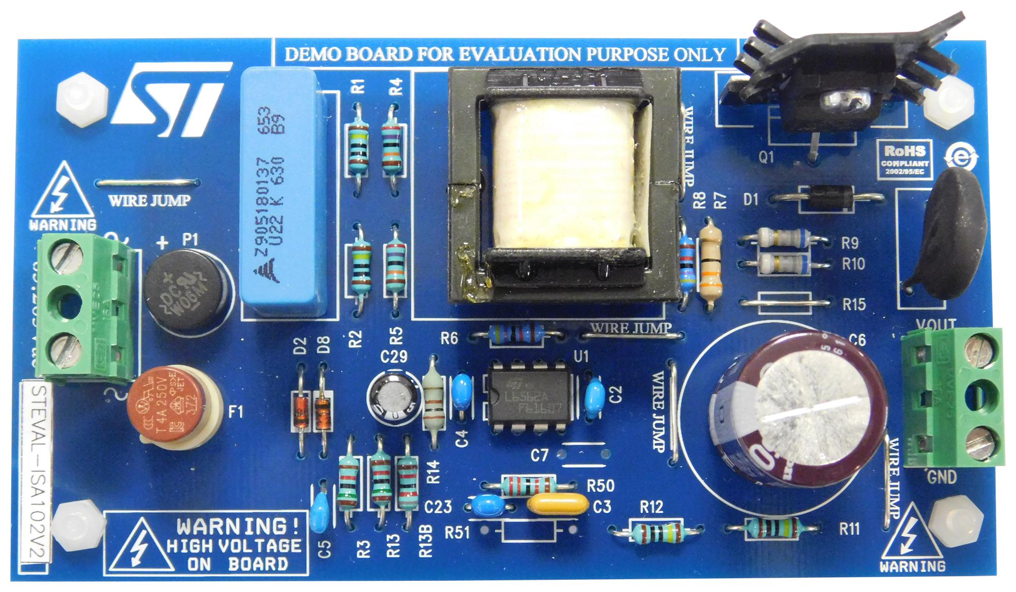 STEVAL-ISA102V2 EVAL BOARD, POWER FACTOR CORRECTION STMICROELECTRONICS