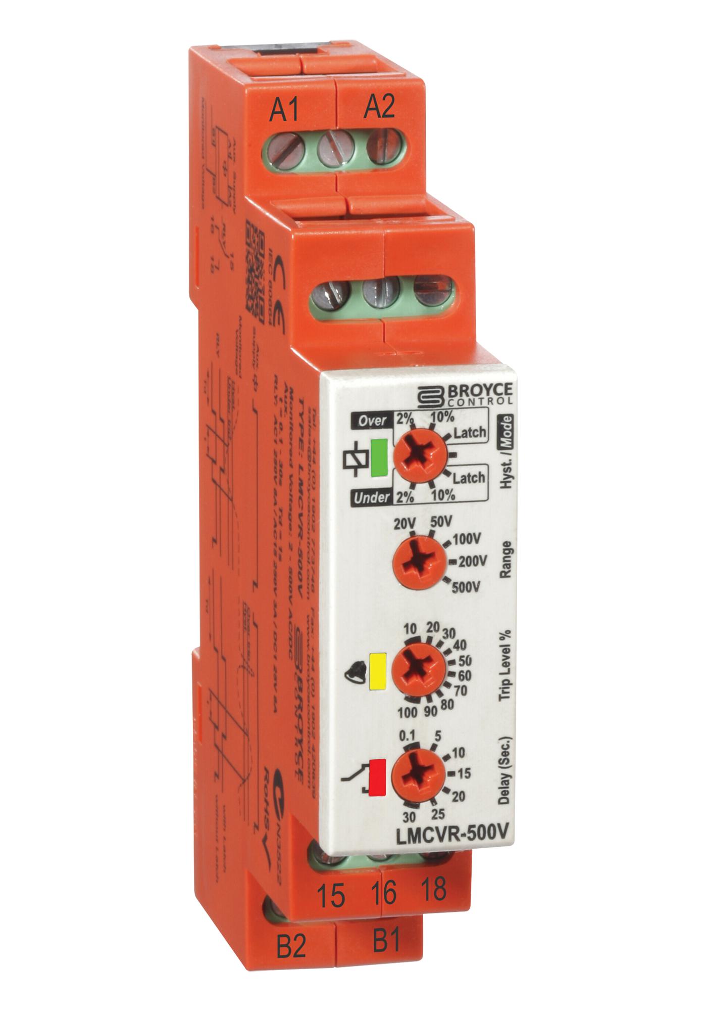 LMCVR-20V RELAY, VOLTAGE SENSE, SPDT, 8A, 230VAC BROYCE CONTROL