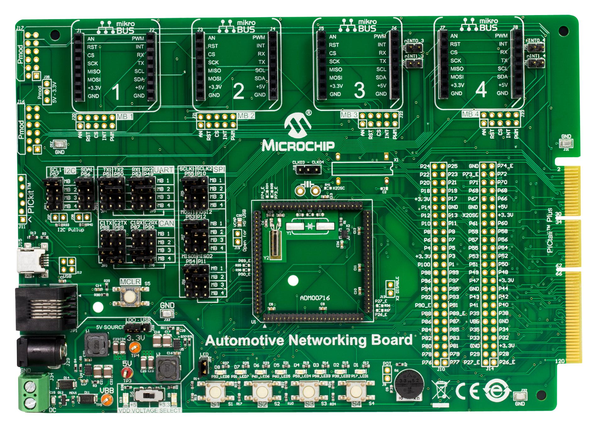 ADM00716 DEV BOARD, AUTOMOTIVE NETWORKING MICROCHIP