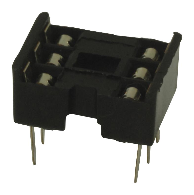 SPC15556 DIP SOCKET, 6POS, 2.54MM, TH MULTICOMP