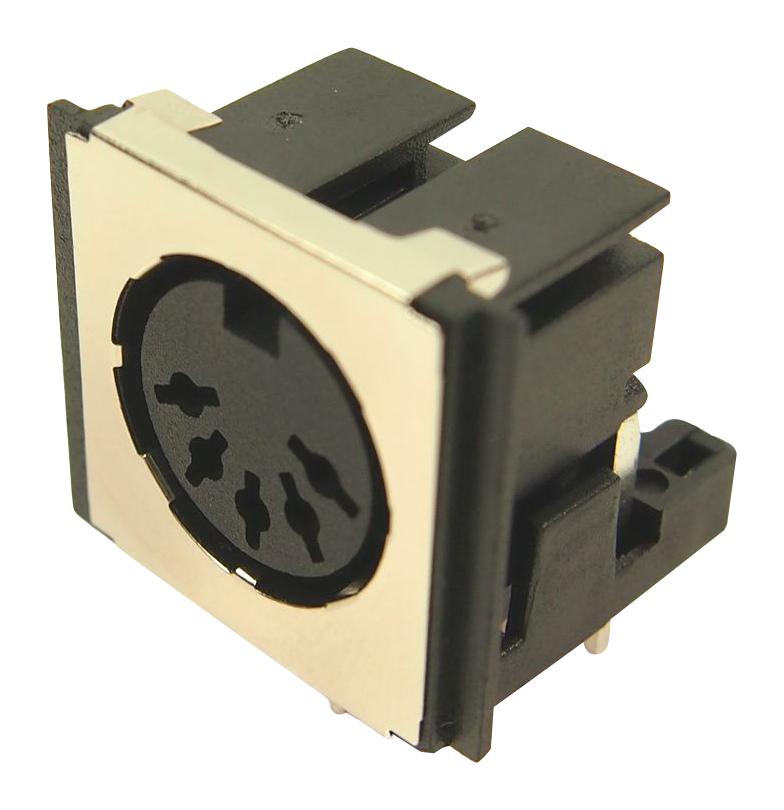 FM6725 SCREENED DIN CONN, RECEPTACLE, 5POS, PCB CLIFF ELECTRONIC COMPONENTS