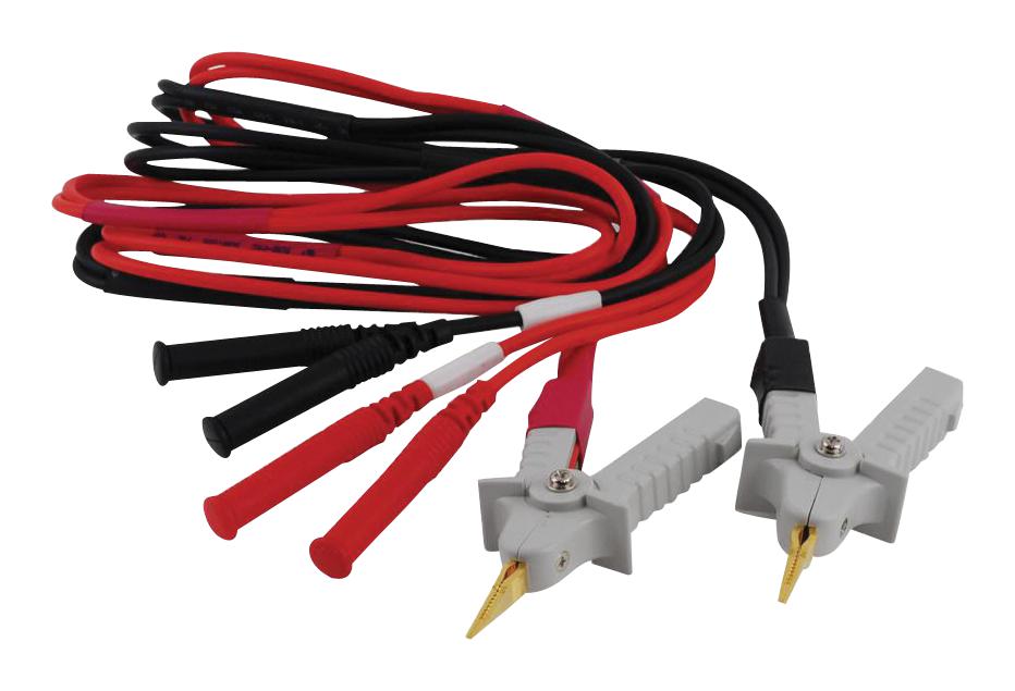 380465 KELVIN CLIP TEST LEADS SET, BLACK/RED EXTECH INSTRUMENTS