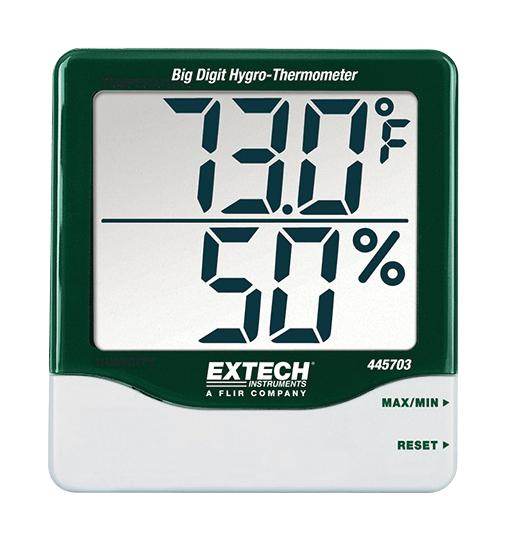 445703 BIG DIGIT HYGRO THERMOMETER, RH/TEMP EXTECH INSTRUMENTS