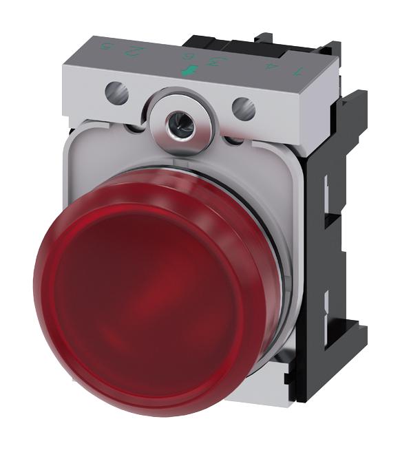 3SU1156-6AA20-1AA0 PILOT LIGHT, 22MM, RED, 230VAC SIEMENS