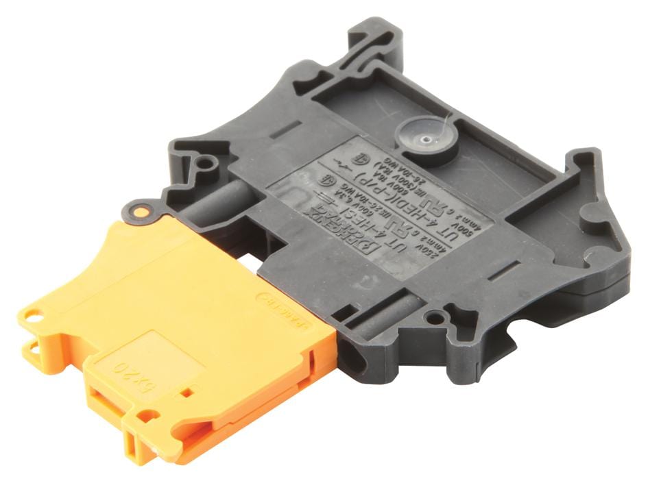 UT 4-HEDI-P/P TERMINAL BLOCK, FUSED, 2POS, 10AWG PHOENIX CONTACT