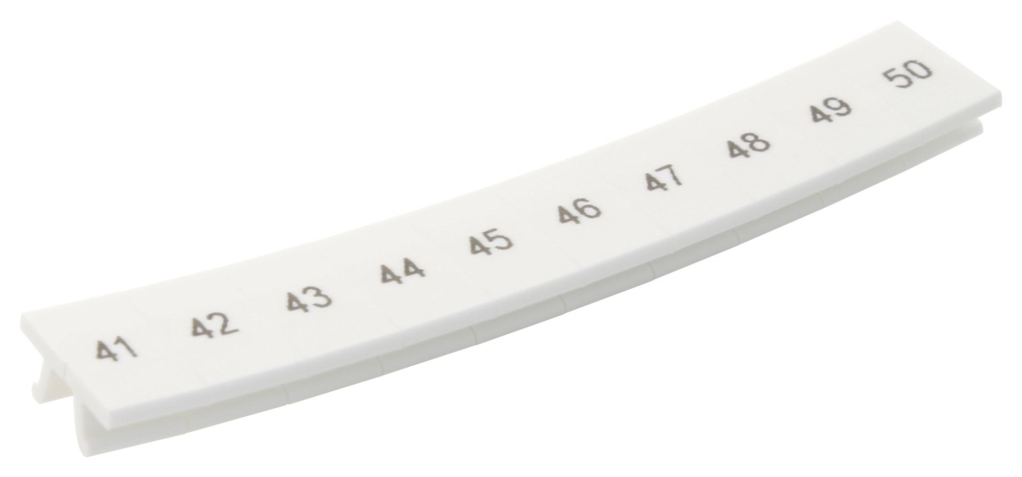ZB 6,LGS:FORTL.ZAHLEN 41-50 TERMINAL BLOCK MARKER, 41-50, 6.2MM PHOENIX CONTACT