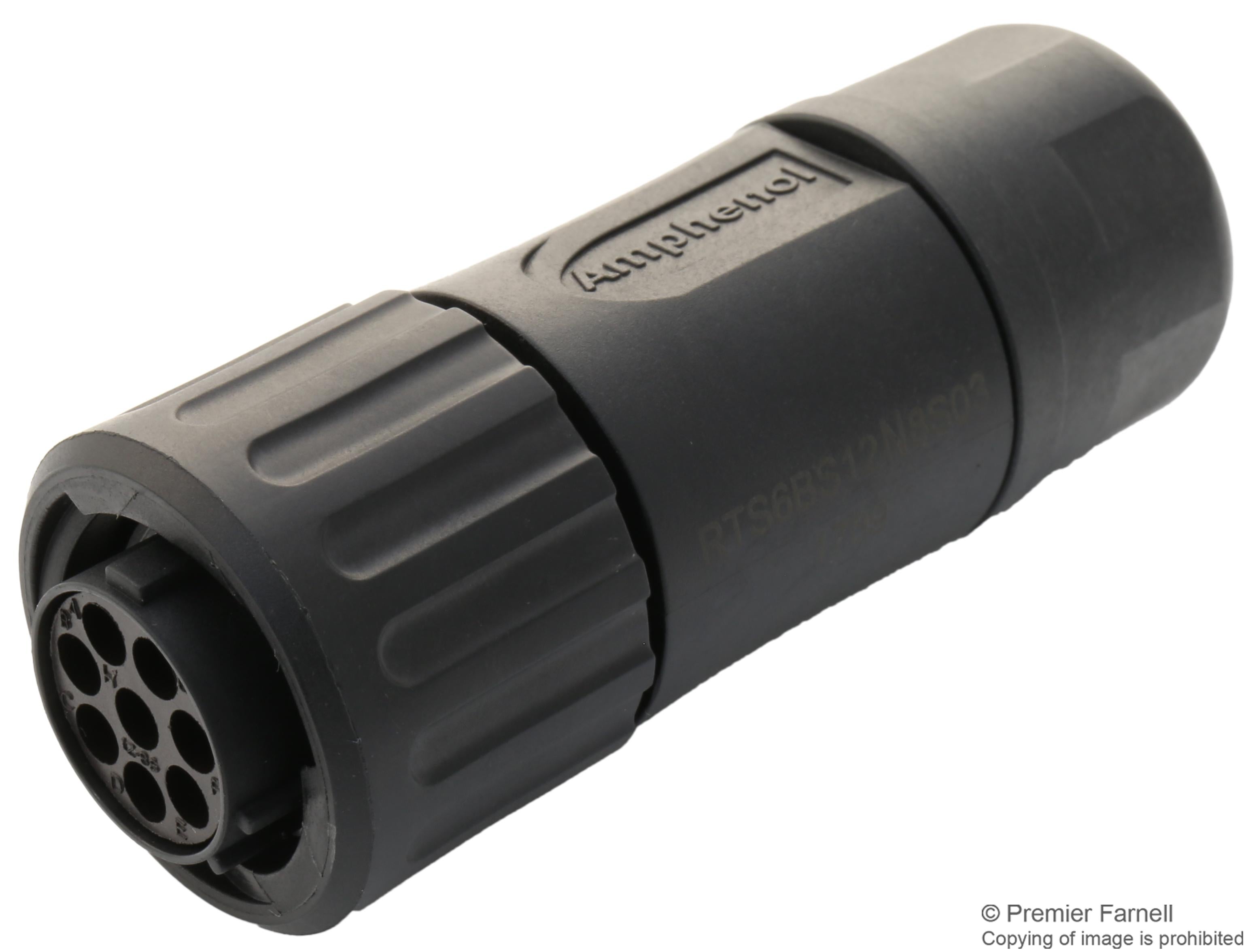 RTS6BS12N8S03 CIRCULAR CONN, PLUG, 8POS, CABLE AMPHENOL SINE/TUCHEL