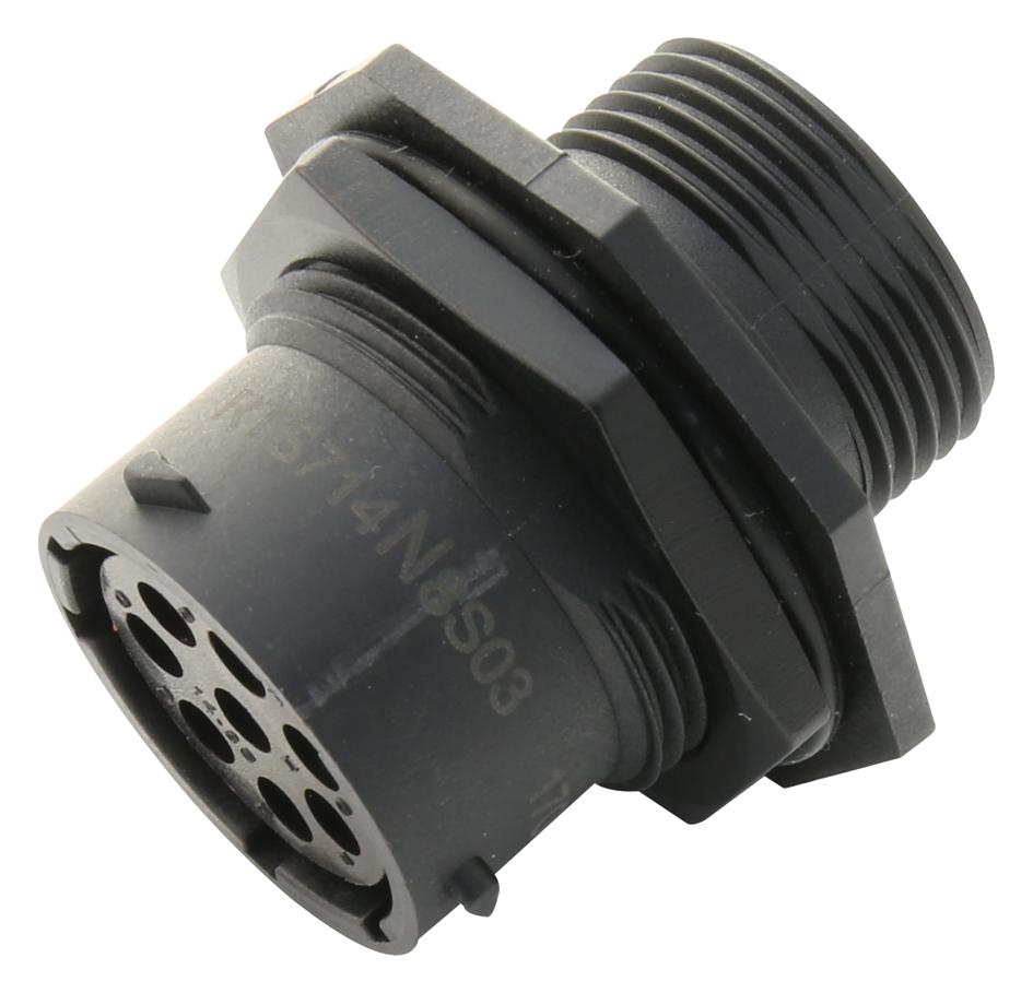 RTS714N8S03 CIRCULAR CONN, RCPT, 8POS, JAM NUT AMPHENOL SINE/TUCHEL