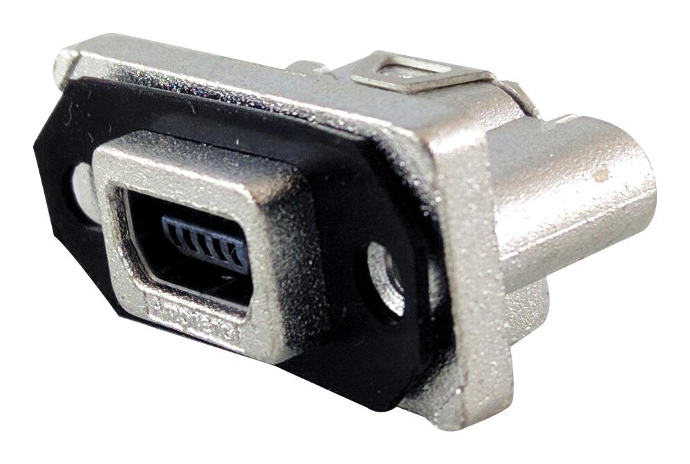 MUSBRE55130 SEALED USB, 2.0 TYPE MINI AB, RCPT, IP67 AMPHENOL ICC