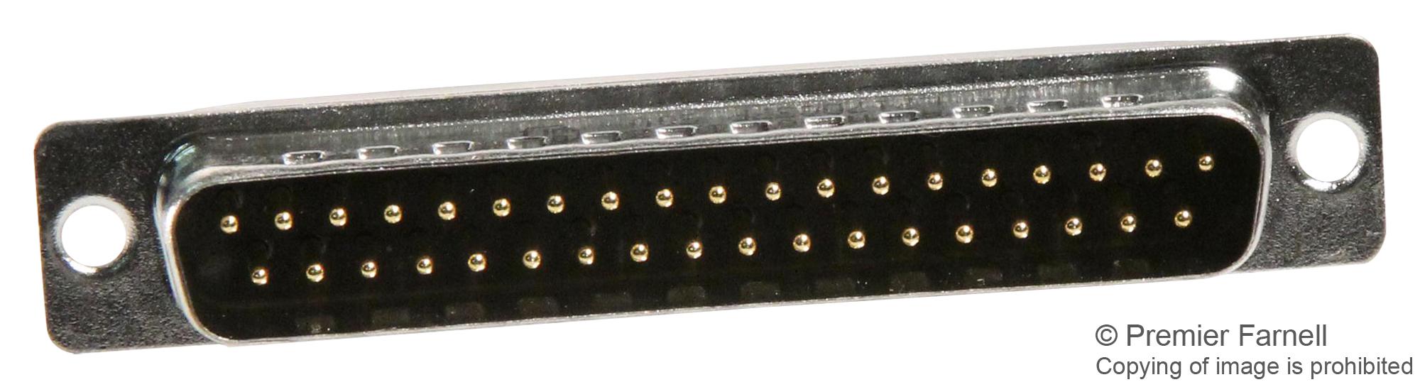 L717DC37P D SUB CONN, PLUG, 37POS, SOLDER AMPHENOL ICC