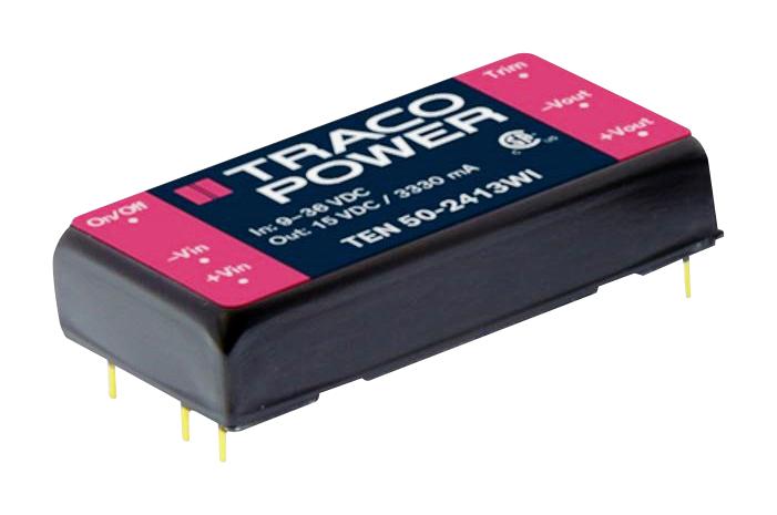 TEN 50-2412WI DC-DC CONVERTER, 12V, 4.17A TRACO POWER