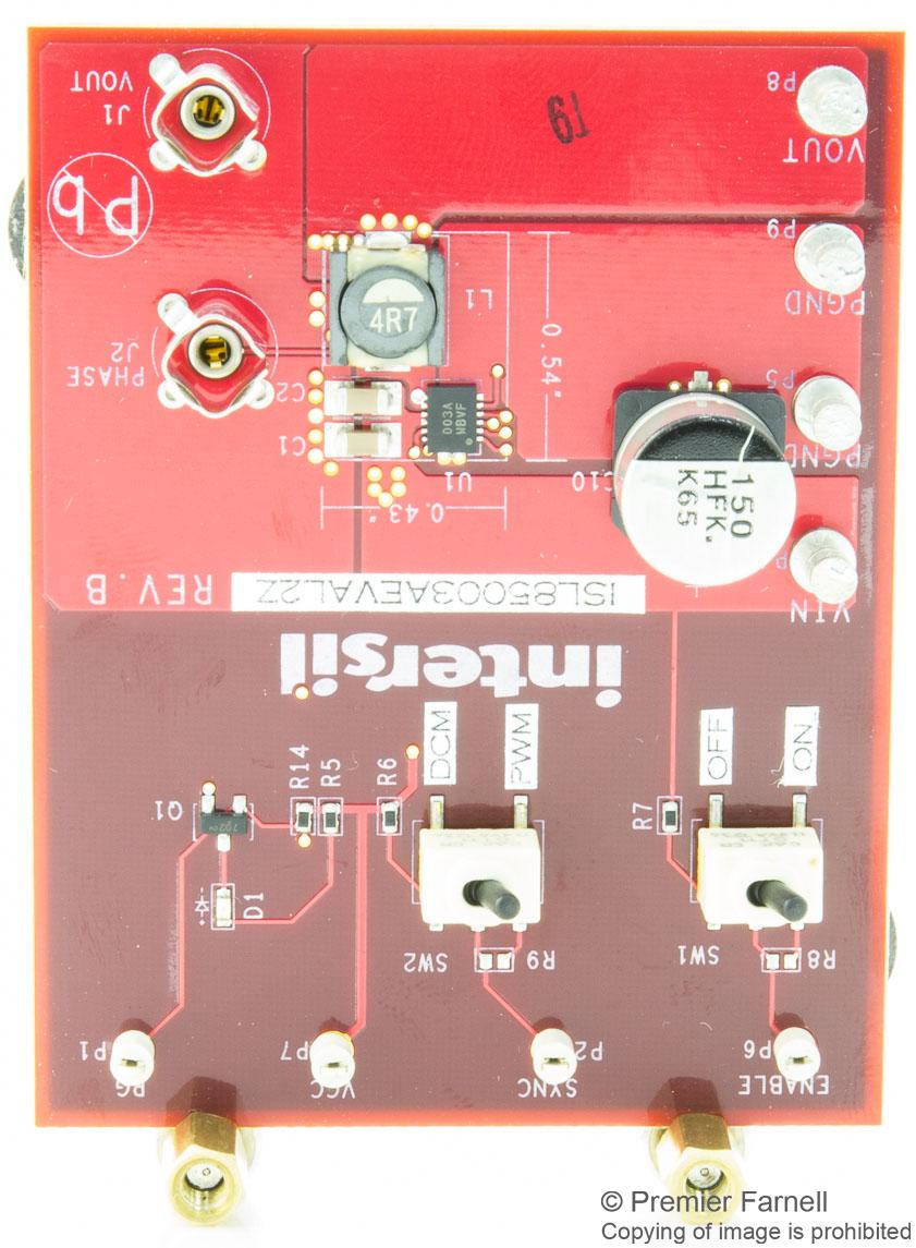 ISL85003AEVAL2Z EVAL BOARD, SYNC BUCK REGULATOR RENESAS