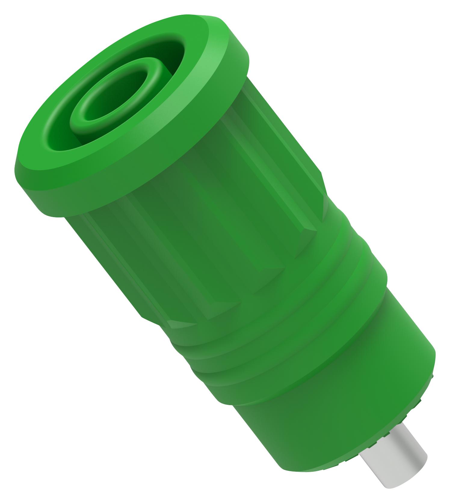 76-1520 BANANA JACK, 4MM, 25A, SOLDER, GREEN TENMA