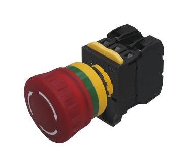 MCA20L-V4E11Q5R EMERGENCY STOP SW, SPST, 120V, SCREW MULTICOMP PRO