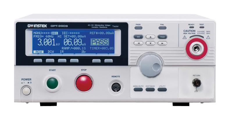 GPT-9904. SAFETY TESTER, AC/DC/IR/GB, 500VA GW INSTEK