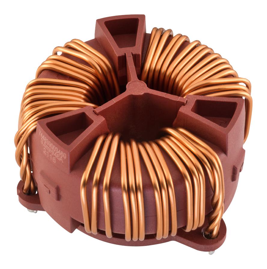 744835090095 CHOKE, COMMON MODE, 9MH, 9.5A, RAD WURTH ELEKTRONIK