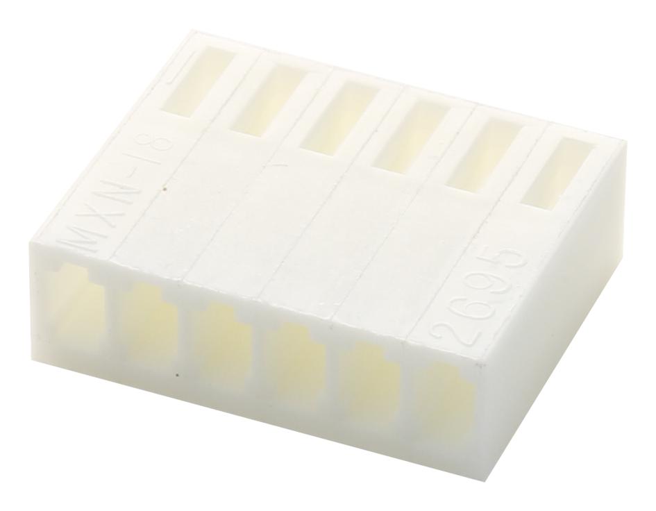 22-01-2041 CONNECTOR, RCPT, 4POS, 1ROW, 2.54MM MOLEX