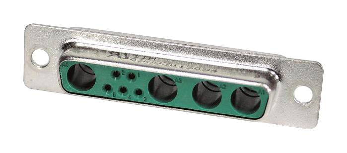 09693017094 COMBO D-SUB RCPT HOUSING, DB-9W4, STEEL HARTING