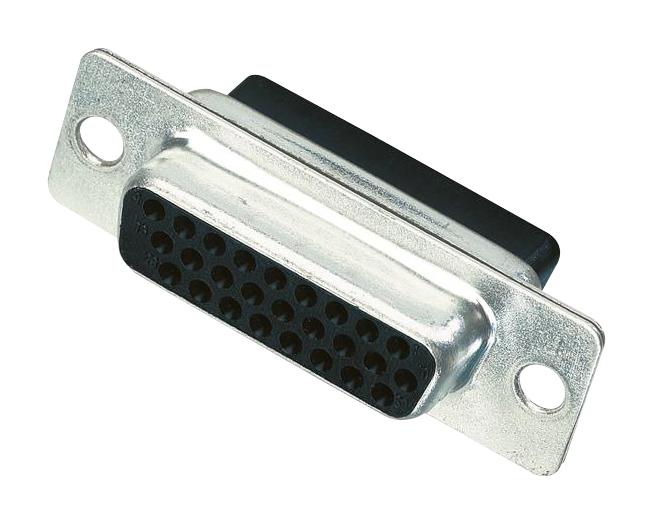09563004701 HD D-SUB HOUSING, RCPT, 44POS, DB, STEEL HARTING