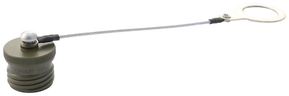 D38999/32W13N DUST CAP W/ ROPE, PLUG, SIZE 13 AMPHENOL PCD