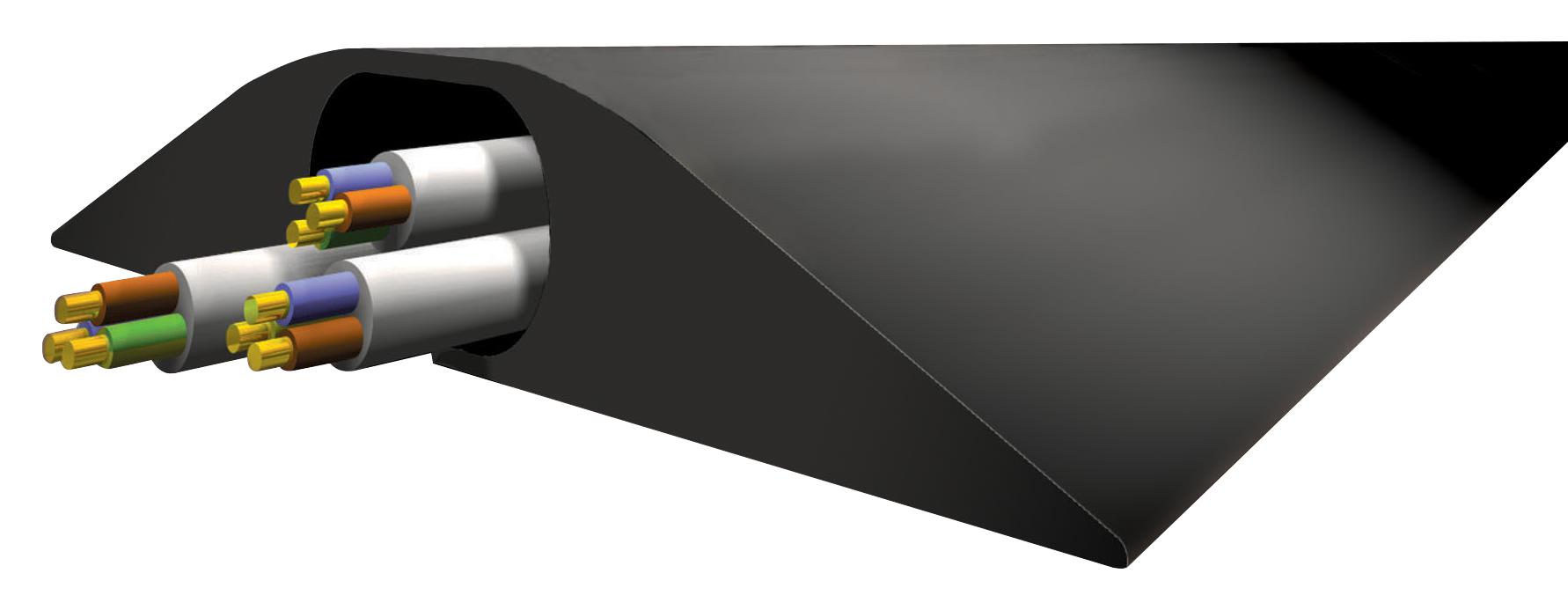 26001665 CABLE PROTECTOR, 1.5M X 250MM, BLACK VULCASCOT