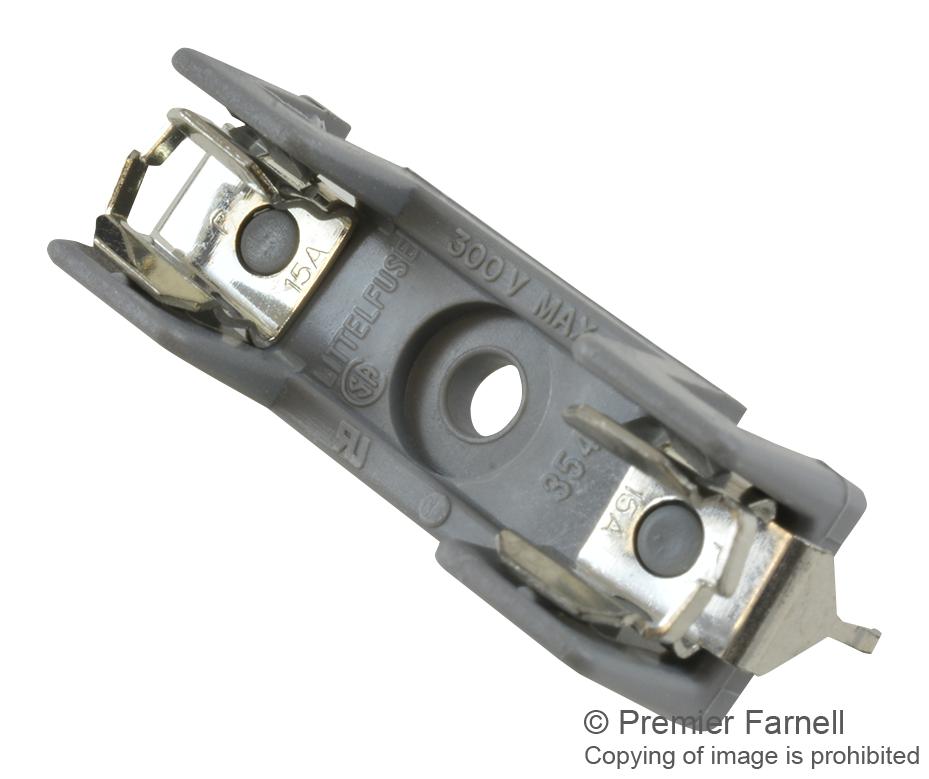 03540101ZXGY FUSE HOLDER, 6.3X32MM, 15A, 600V, TH LITTELFUSE