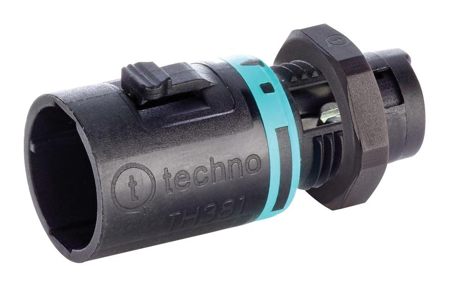 THB.381.L2A INDUSTRIAL CIRCULAR, PLUG, 2POS, PANEL HYLEC