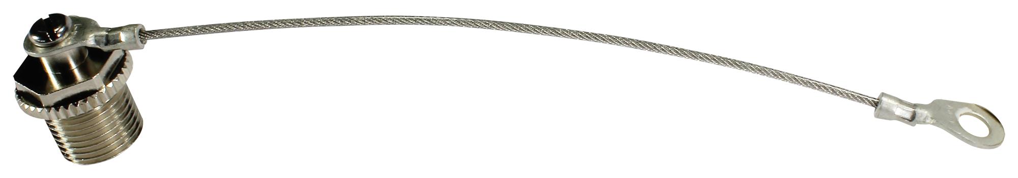 21010000031 BLINDING CAP W/ CABLE CLIP, METAL HARTING